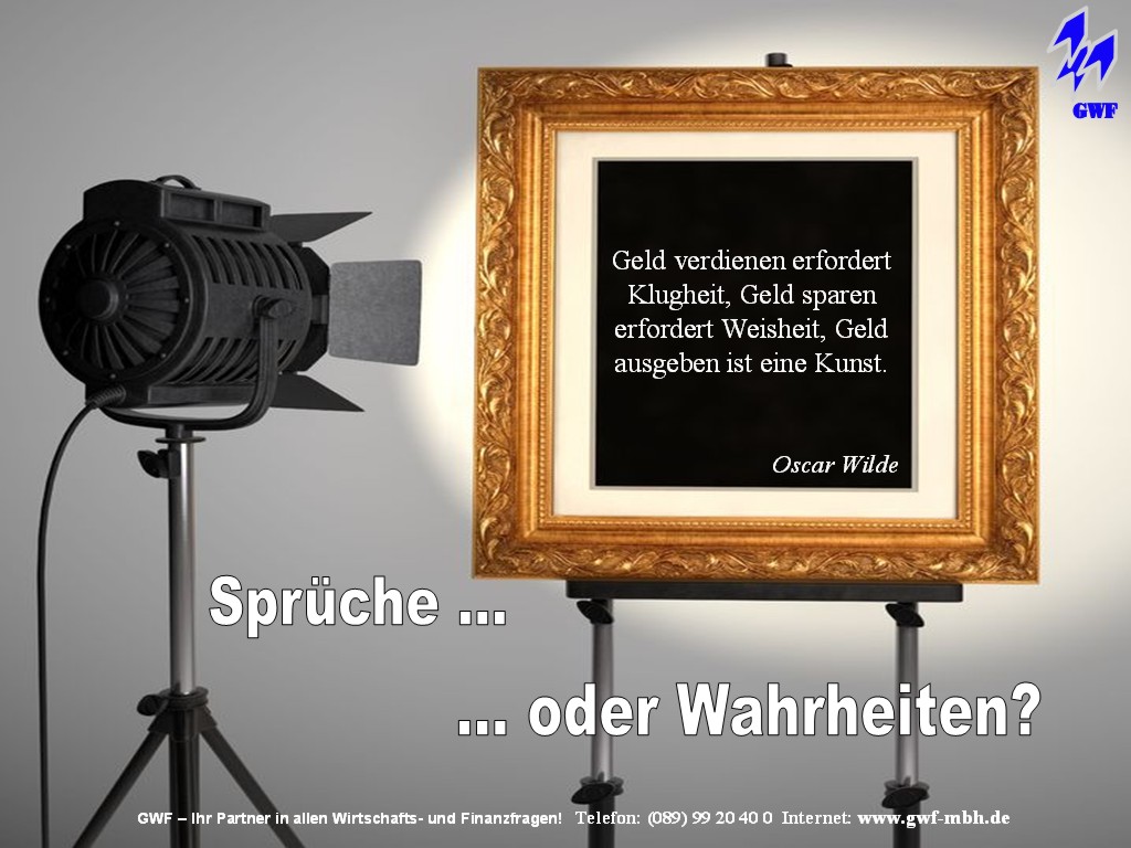 Geldzitat Des Tages Von Oscar Wilde